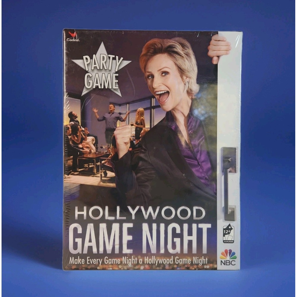 NIB Hollywood Game Night NBC Party Board Game Jane Lynch Cardinal Fun NEW SEALED